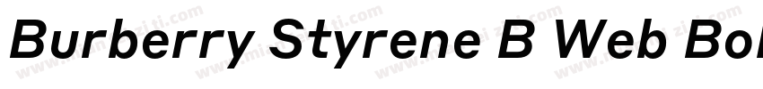 Burberry Styrene B Web Bold Regular字体转换